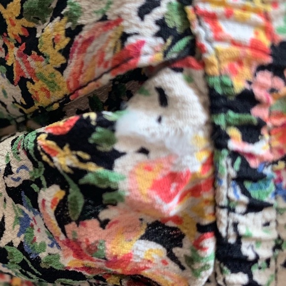 Topshop Flowy Floral High Waist Lace Trim Shorts - Picture 9 of 14